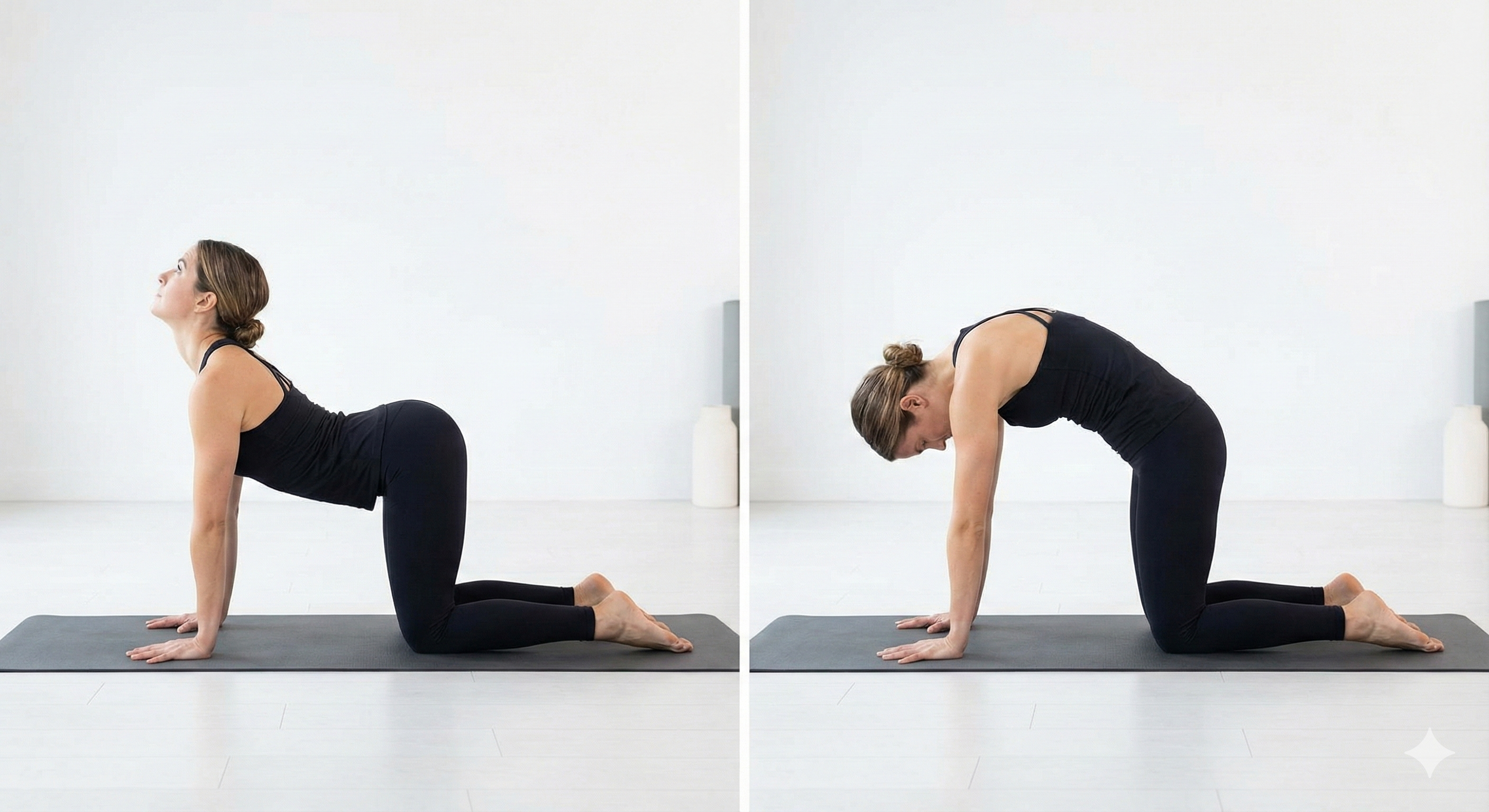 貓牛式動作示範